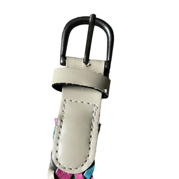 Gently Used Gap Girls Colorful Braided Leather Belt (size 10) - Picture 6 of 6
